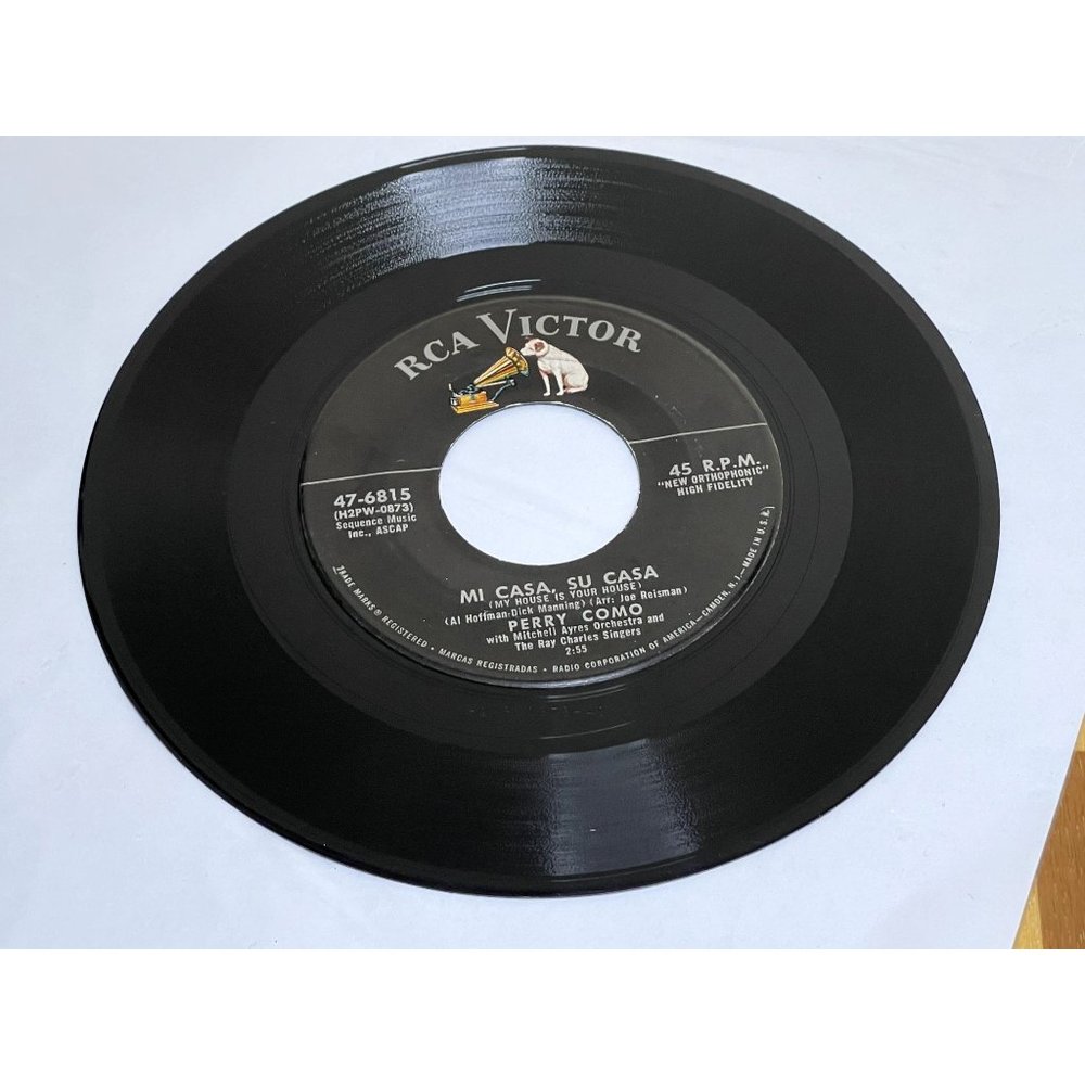 Perry Como Mi Casa, Su Casa  Round and Round 47-6815  Pop Vocal VG+ Condition